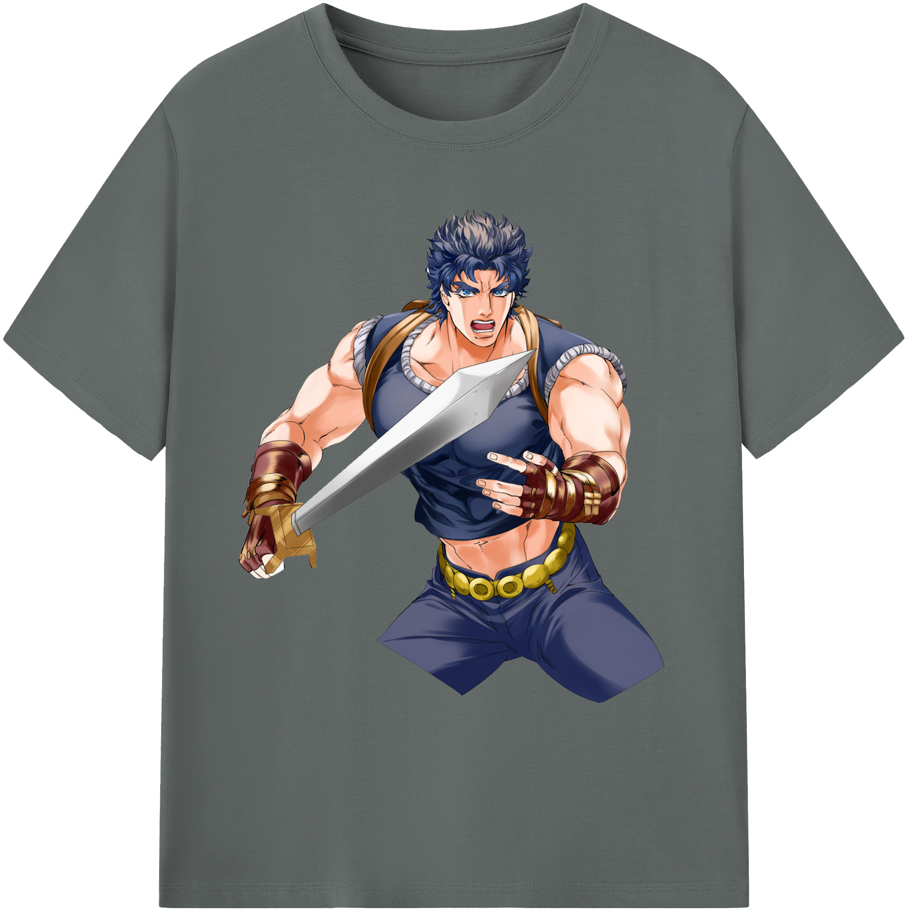 （画像用） ジョジョの奇妙な冒険 /ジョナサン?ジョースター JoJo's Bizarre Adventure Jonathan Joestar 綿100％ メンズ半袖Tシャツ｜肌触りやわらか＆通気性